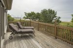 Beautiful deck from the living room with views of Parsons Beach.